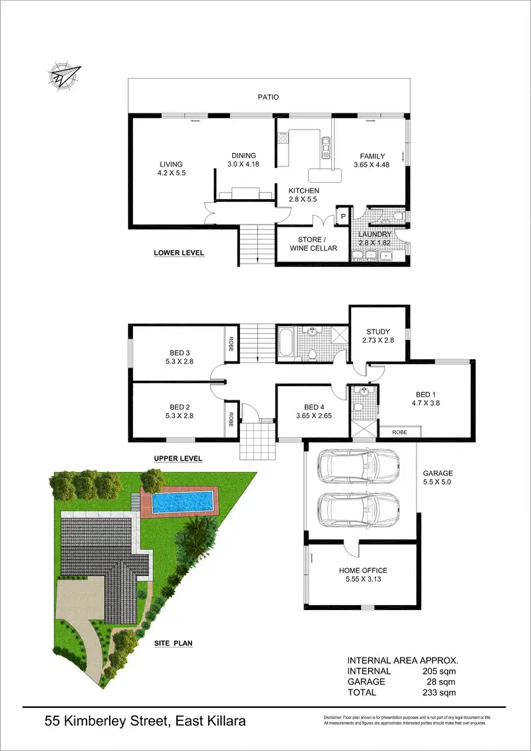 Floorplan of Homely house listing, 55 Kimberley St, East Killara NSW 2071