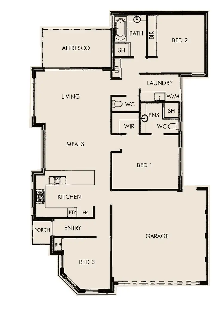 Floorplan of Homely house listing, 28 Kardan Loop, Falcon WA 6210