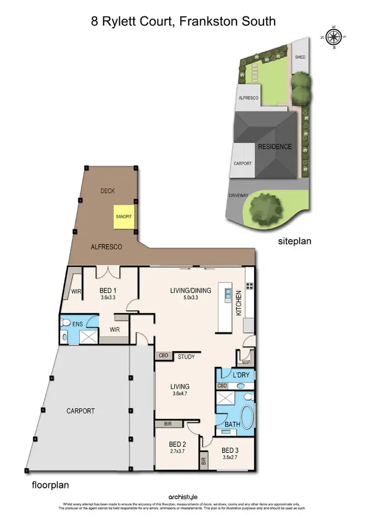 Floorplan of Homely house listing, 8 Rylett Court, Frankston South VIC 3199