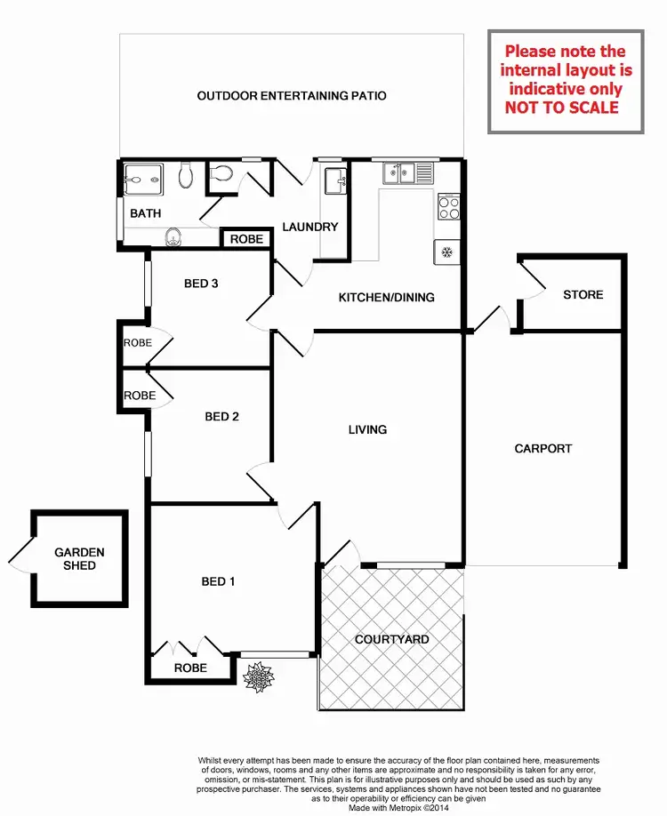 Floorplan of Homely villa listing, 12/217 Ferndale Crescent, Ferndale WA 6148
