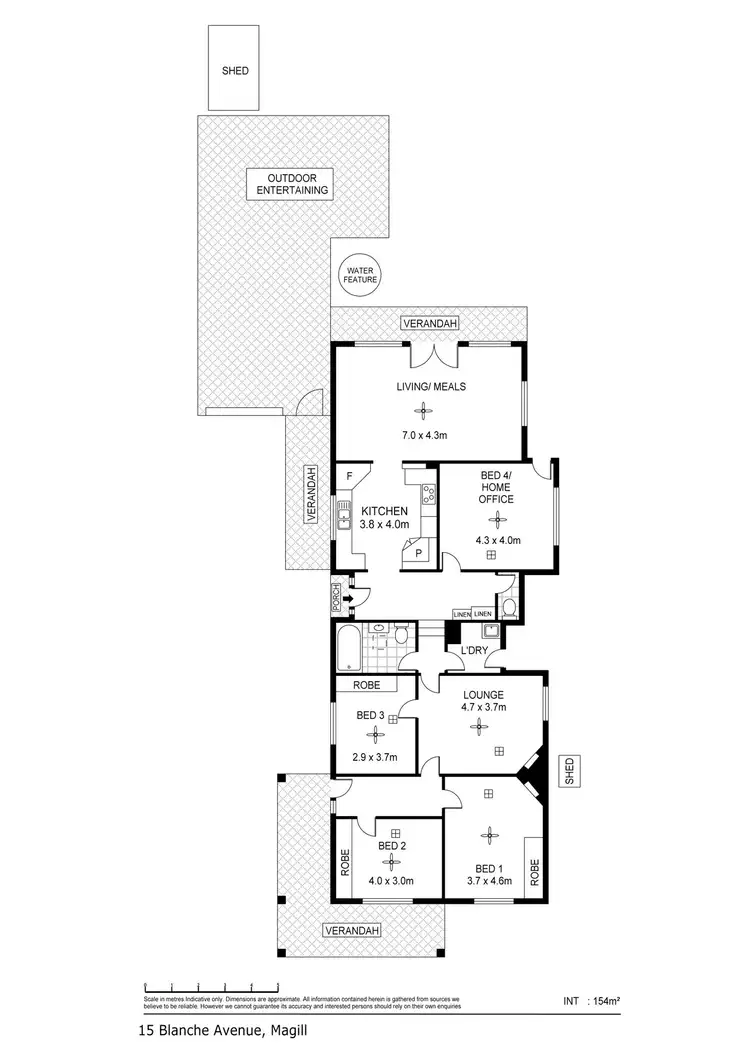 Floorplan of Homely house listing, 15 Blanche Avenue, Magill SA 5072
