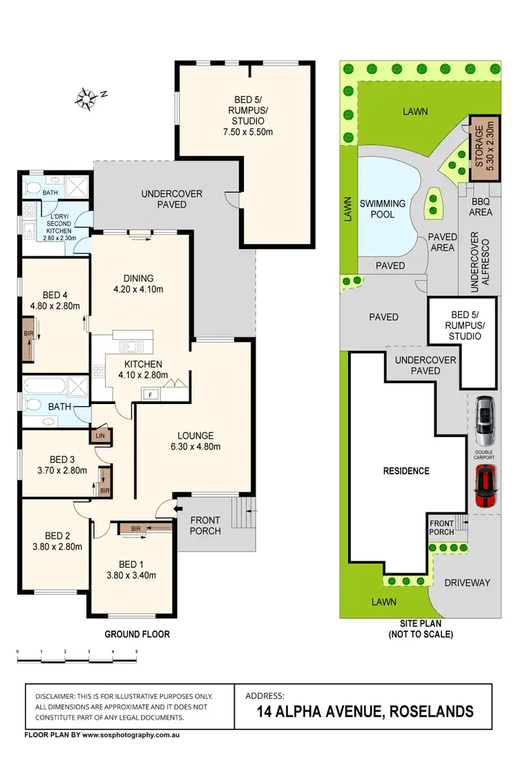 Floorplan of Homely house listing, 14 Alpha Avenue, Roselands NSW 2196
