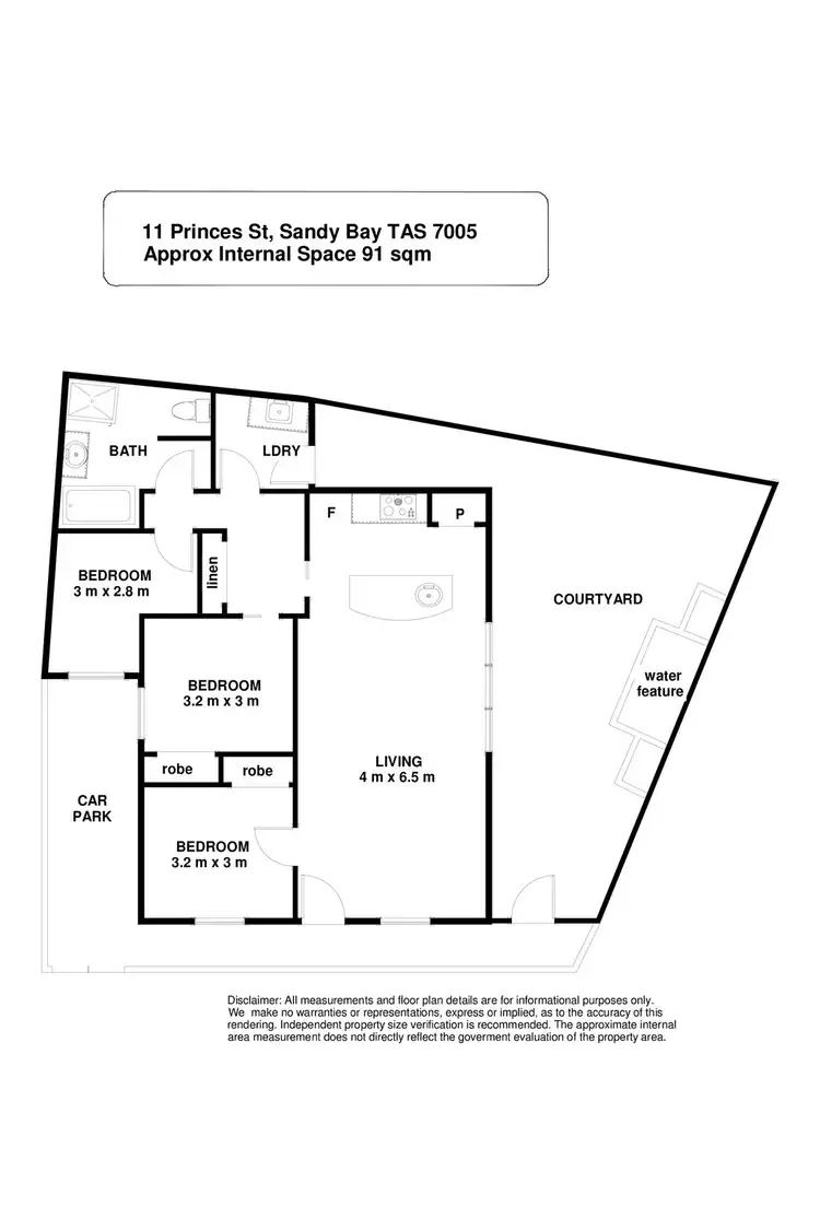 Floorplan of Homely house listing, 11 Princes Street, Sandy Bay TAS 7005