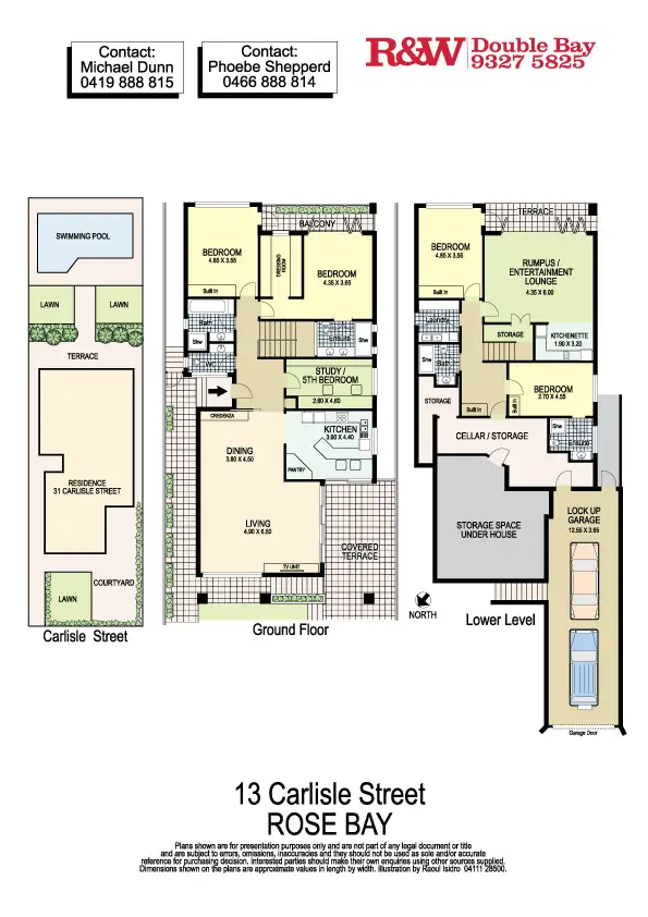 Floorplan of Homely house listing, 13 Carlisle Street, Rose Bay NSW 2029