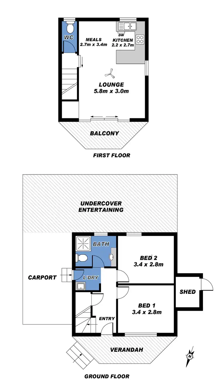 Floorplan of Homely house listing, 18 Laxton Street, Mccracken SA 5211