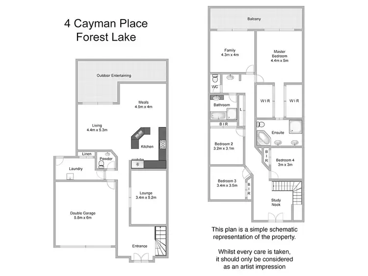 Floorplan of Homely house listing, 4 Cayman Place, Forest Lake QLD 4078