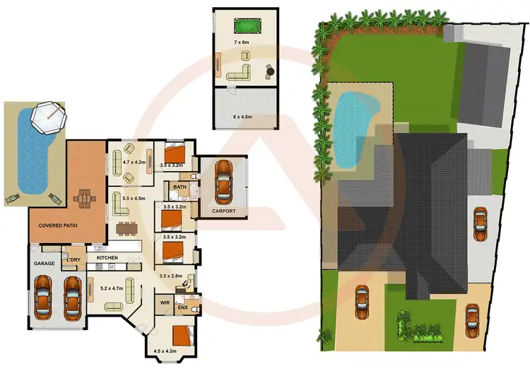 Floorplan of Homely house listing, 46 Heritage Boulevard, Heritage Park QLD 4118