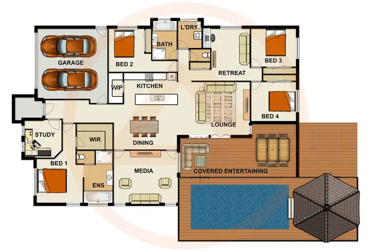 Floorplan of Homely house listing, 4 Damson Street, Heathwood QLD 4110