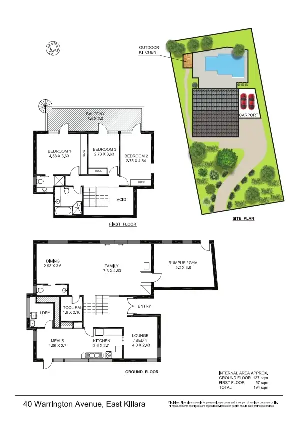 Floorplan of Homely house listing, 40 Warrington Ave, East Killara NSW 2071