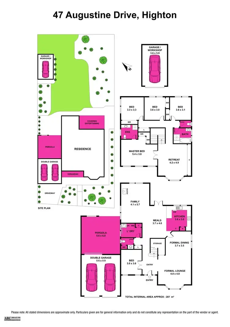 Floorplan of Homely house listing, 47 Augustine Drive, Highton VIC 3216