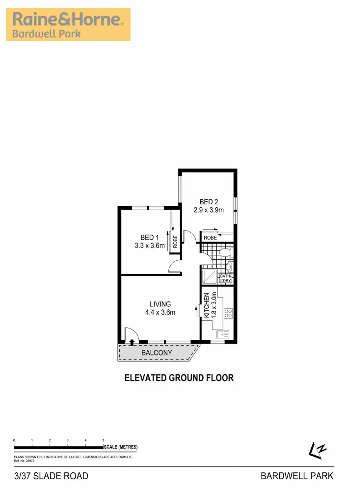 Floorplan of Homely unit listing, 3/37 Slade Road, Bardwell Park NSW 2207