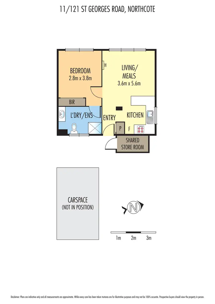 Floorplan of Homely apartment listing, 11/121 St Georges Rd, Northcote VIC 3070
