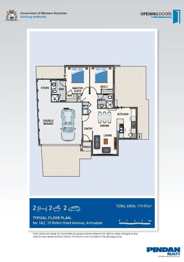 Floorplan of Homely house listing, 2/15 Robin Hood Avenue, Armadale WA 6112