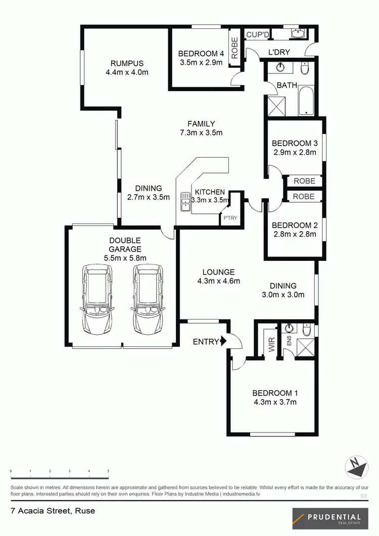 Floorplan of Homely house listing, 7 Acacia Avenue, Ruse NSW 2560
