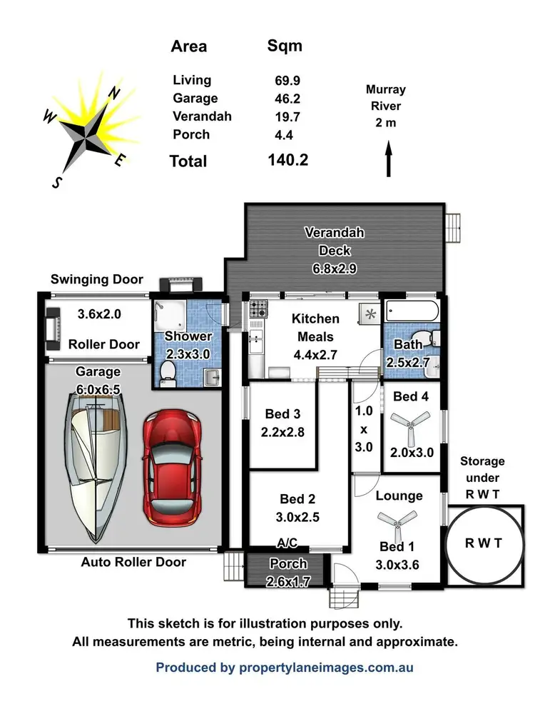 Floorplan of Homely house listing, Lot 5 Shack Road Greenways Landing, Nildottie SA 5238