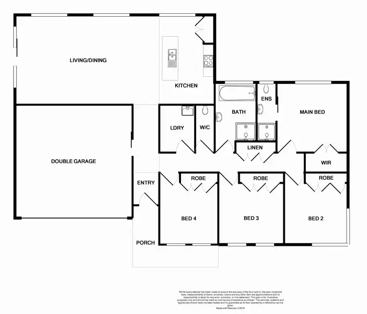 Floorplan of Homely house listing, 3 Crown Close, Rutherford NSW 2320