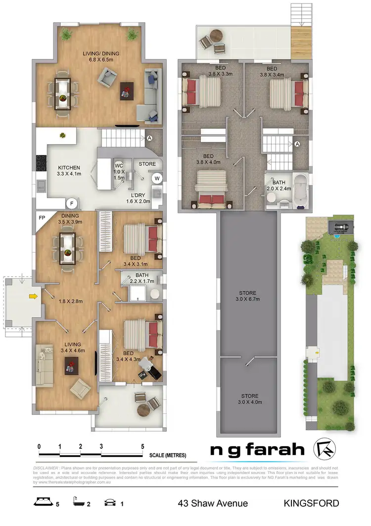 Floorplan of Homely house listing, 43 Shaw Avenue, Kingsford NSW 2032