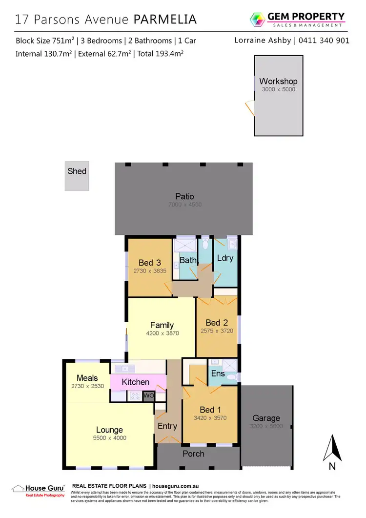 Floorplan of Homely house listing, 17 Parsons Avenue, Parmelia WA 6167