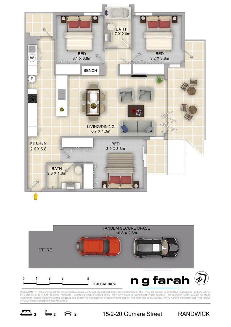 Floorplan of Homely unit listing, 15/2-20 Gumara Street, Randwick NSW 2031