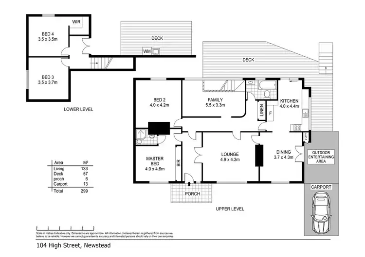 Floorplan of Homely house listing, 104 High St, Newstead TAS 7250