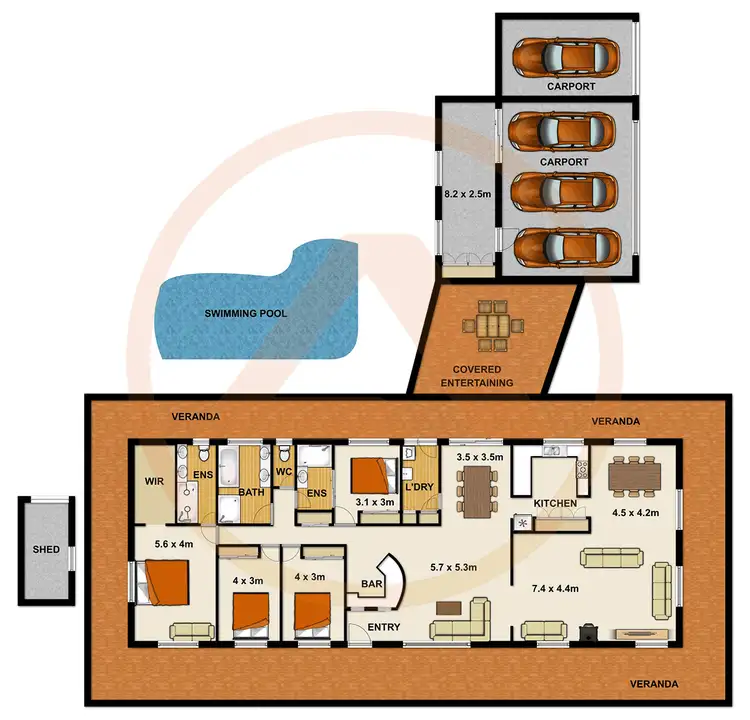 Floorplan of Homely house listing, 36-42 Stapylton Road, Forestdale QLD 4118