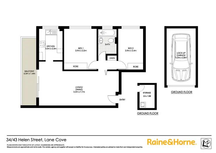 Floorplan of Homely apartment listing, 34/43 Helen Street, Lane Cove NSW 2066