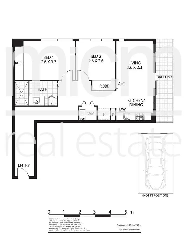 Floorplan of Homely apartment listing, 2710/8 Downie Street, Melbourne VIC 3000