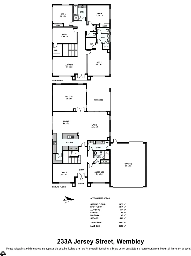 Floorplan of Homely house listing, 233a Jersey Street, Wembley WA 6014