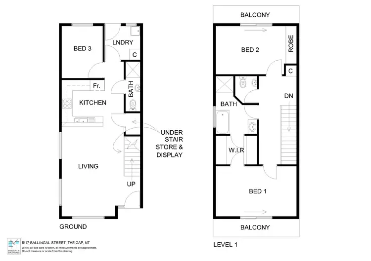 Floorplan of Homely townhouse listing, 5/17 Ballingall Street, The Gap NT 870