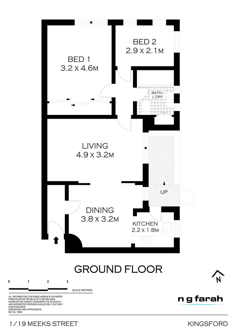 Floorplan of Homely apartment listing, 1/19 Meeks Street, Kingsford NSW 2032