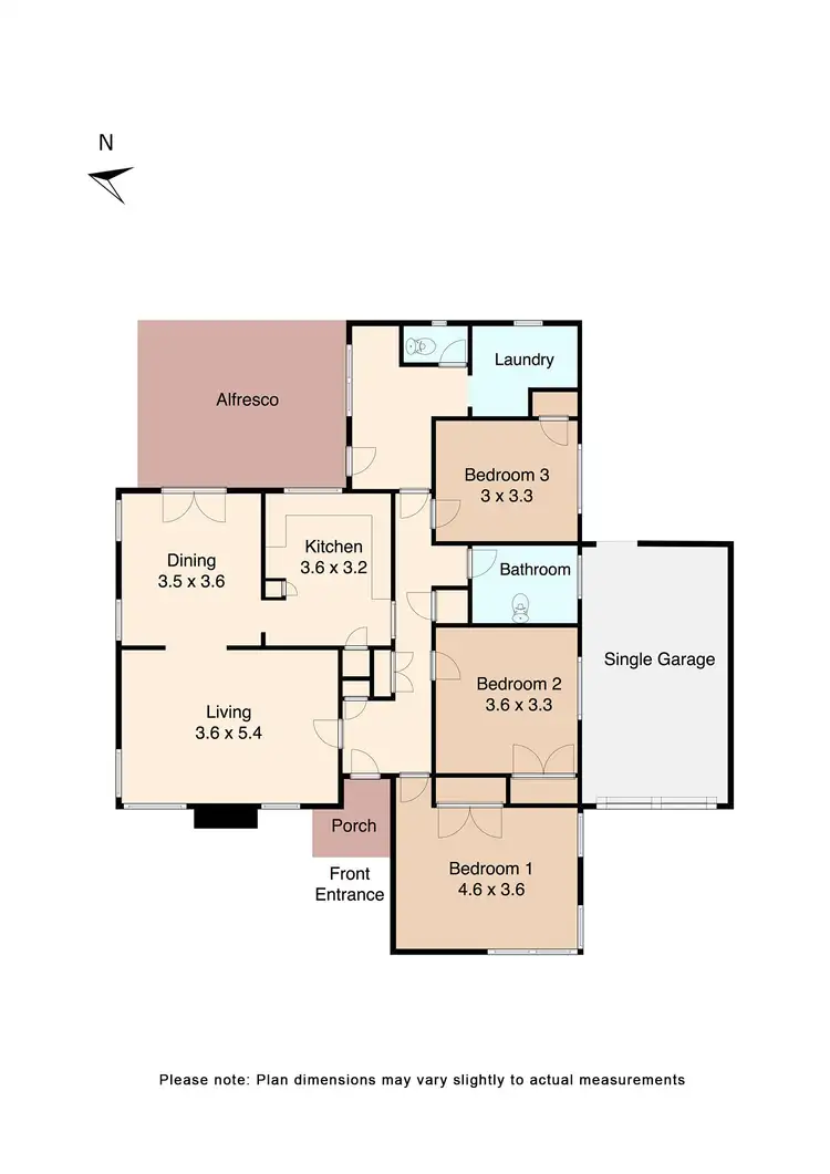 Floorplan of Homely house listing, 838 Howitt Street, Wendouree VIC 3355