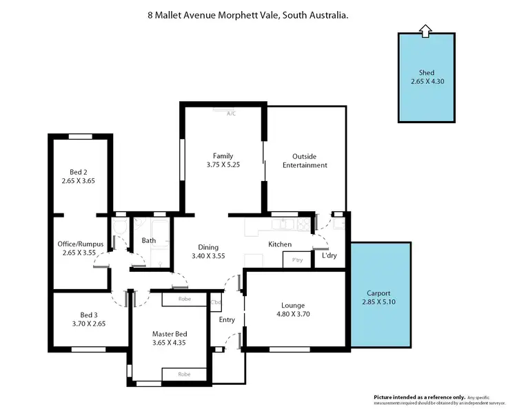 Floorplan of Homely house listing, 8 Mallett Avenue, Morphett Vale SA 5162