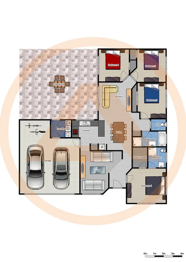 Floorplan of Homely house listing, 13 Crenton Court, Heritage Park QLD 4118