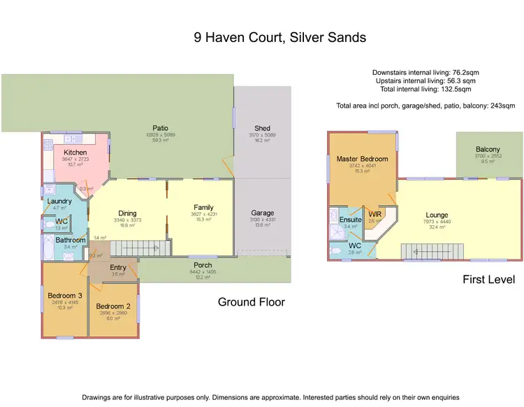 Floorplan of Homely house listing, 9 Haven Court, Silver Sands WA 6210