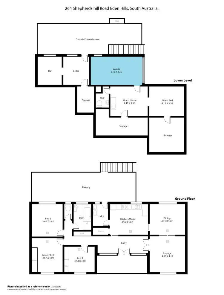Floorplan of Homely house listing, 264 Shepherds Hill Road, Eden Hills SA 5050