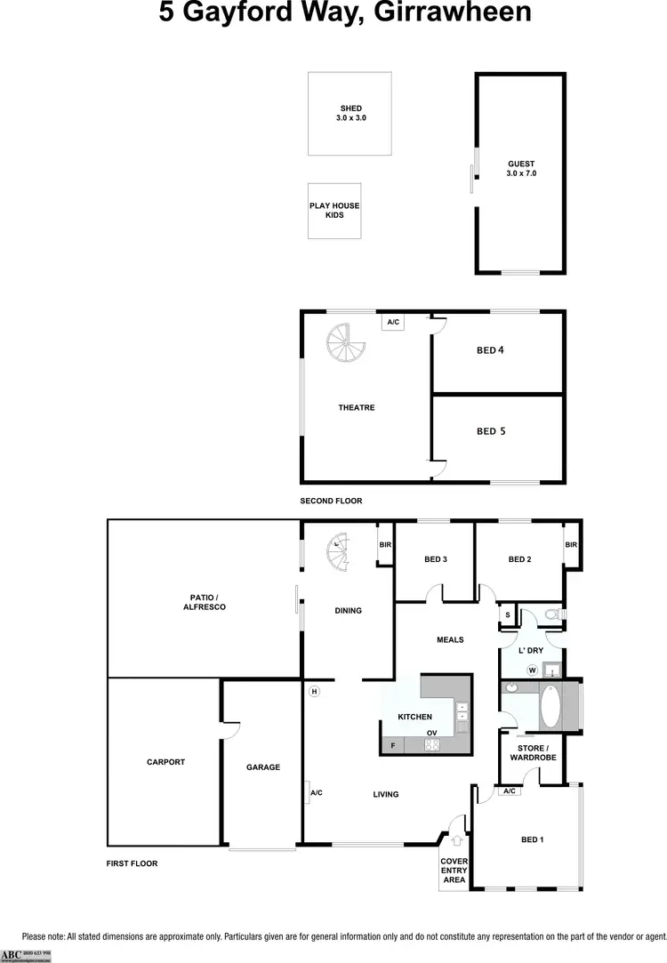 Floorplan of Homely house listing, 5 Gayford Way, Girrawheen WA 6064