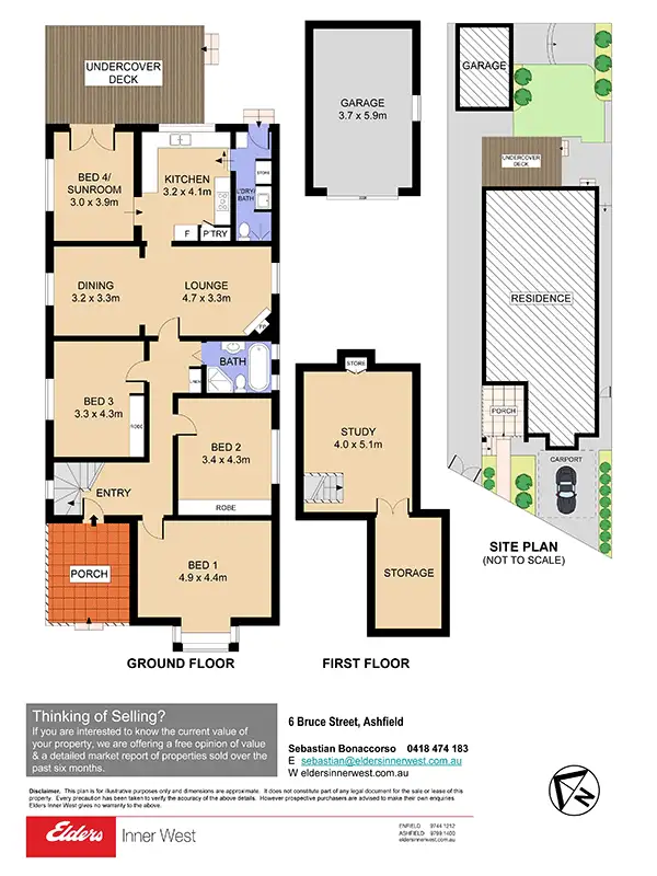 Floorplan of Homely house listing, 6 Bruce Street, Ashfield NSW 2131