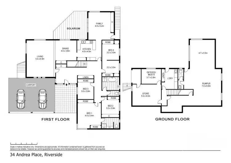 Floorplan of Homely house listing, 34 Andrea Place, Riverside TAS 7250
