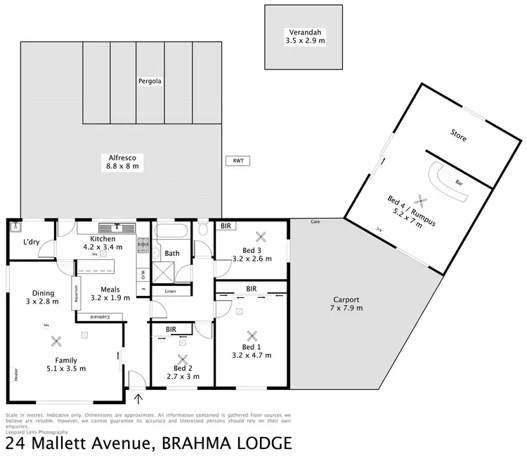 Floorplan of Homely house listing, 24 Mallett Avenue, Brahma Lodge SA 5109