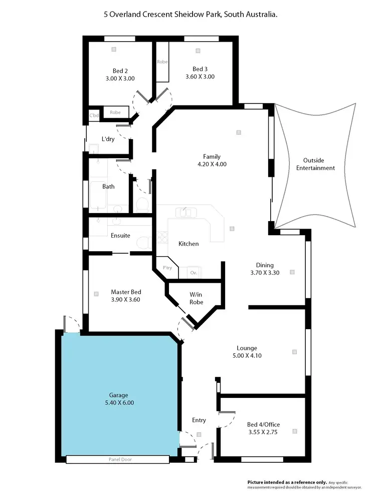Floorplan of Homely house listing, 5 Overland Crescent, Sheidow Park SA 5158