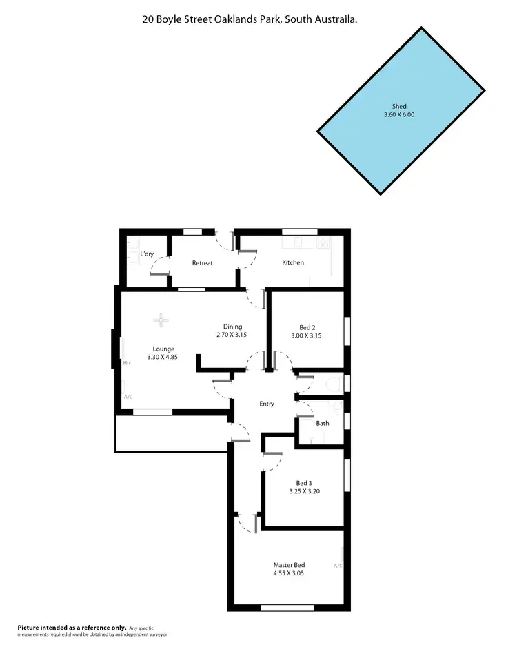 Floorplan of Homely house listing, 20 Boyle Street, Oaklands Park SA 5046