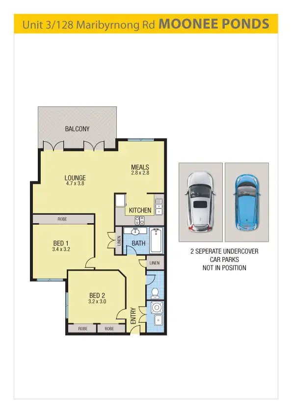 Floorplan of Homely apartment listing, 3/128 Maribyrnong Road, Moonee Ponds VIC 3039