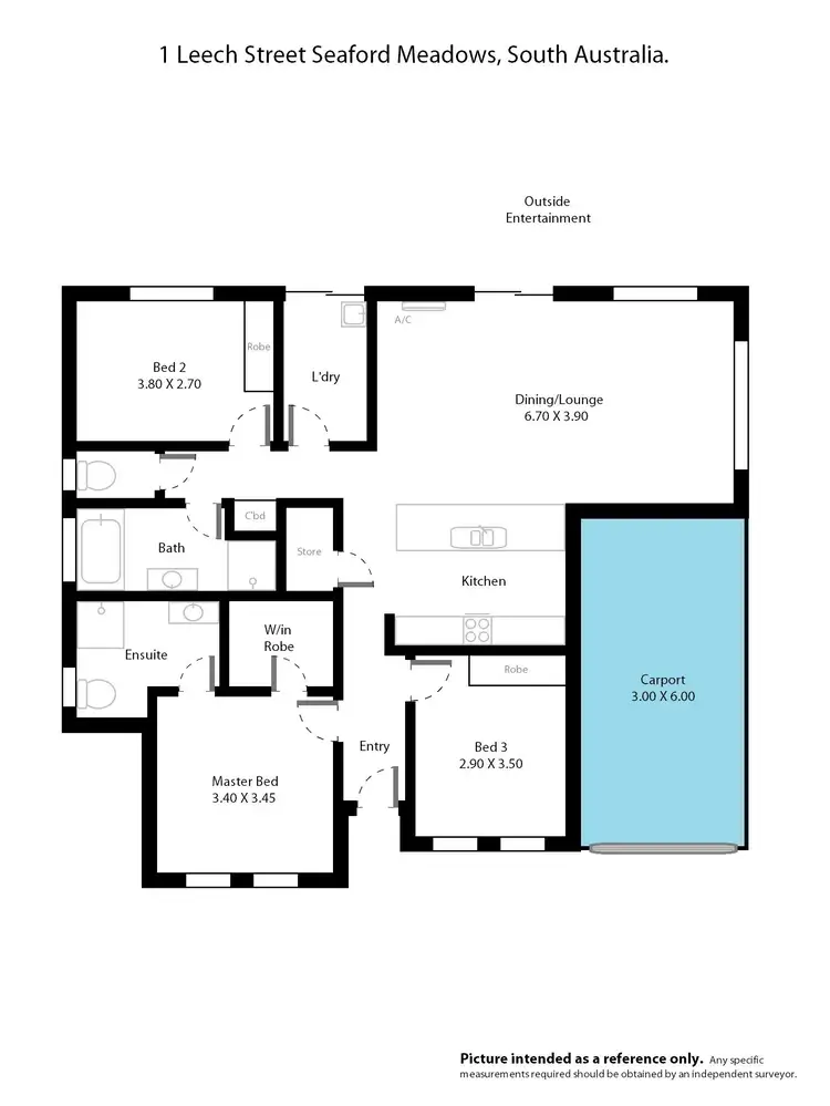 Floorplan of Homely house listing, 1 Leech Street, Seaford Meadows SA 5169