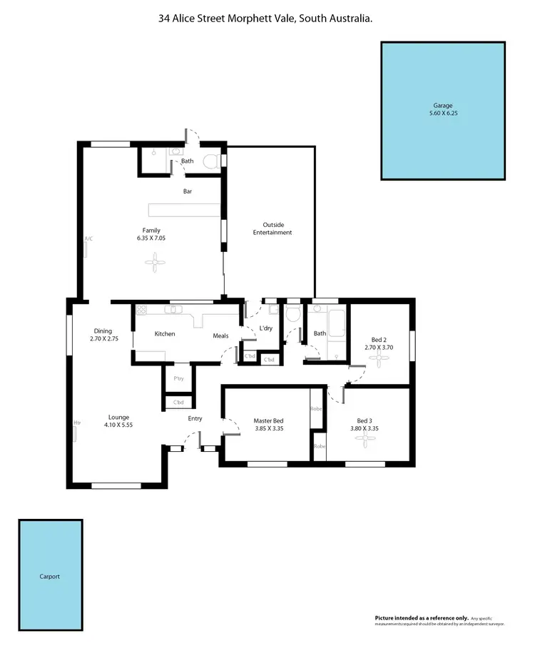 Floorplan of Homely house listing, 34 Alice Crescent, Morphett Vale SA 5162
