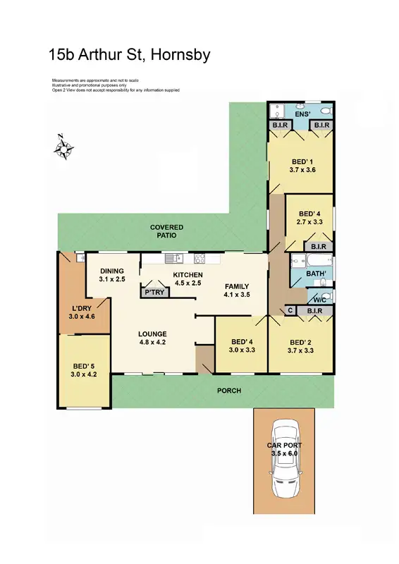 Floorplan of Homely house listing, 15B Arthur Street, Hornsby NSW 2077