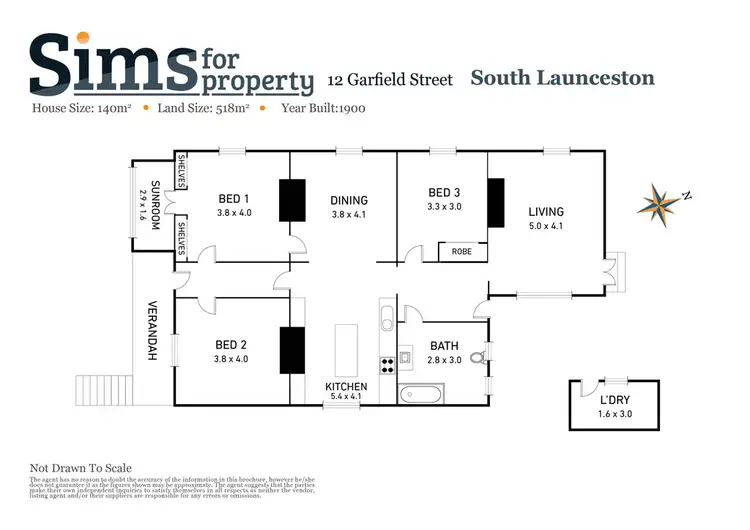 Floorplan of Homely house listing, 12 Garfield Street, South Launceston TAS 7249