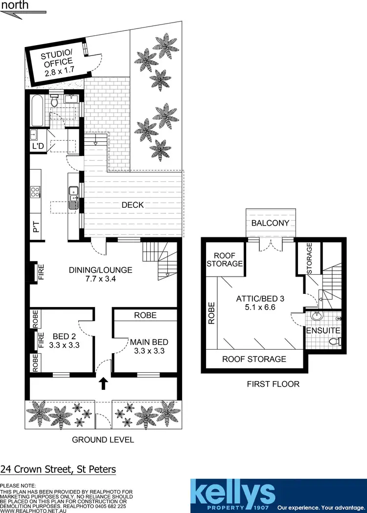 Floorplan of Homely house listing, 24 Crown Street, St Peters NSW 2044