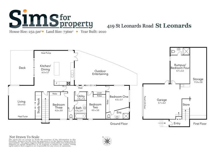 Floorplan of Homely house listing, 419 St Leonards Road, St Leonards TAS 7250