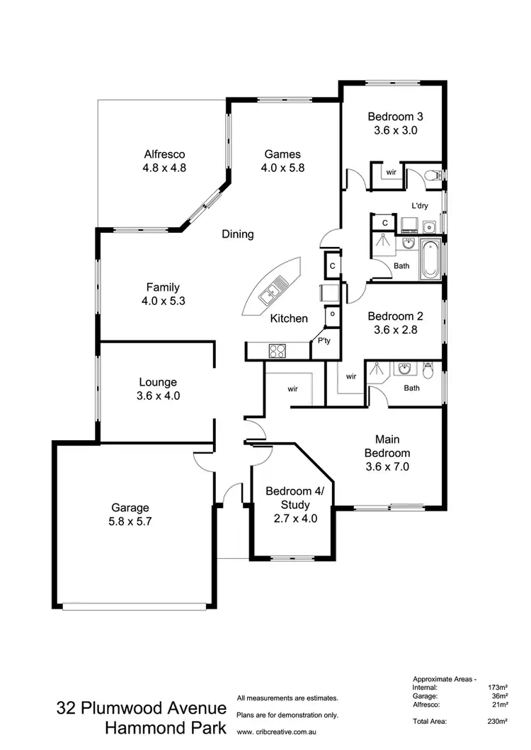 Floorplan of Homely house listing, 32 Plumwood Avenue, Hammond Park WA 6164