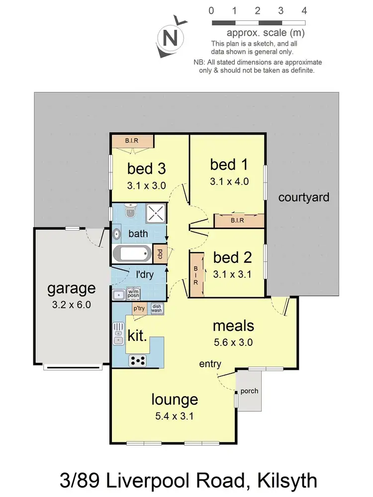 Floorplan of Homely unit listing, 3/89 Liverpool Road, Kilsyth VIC 3137